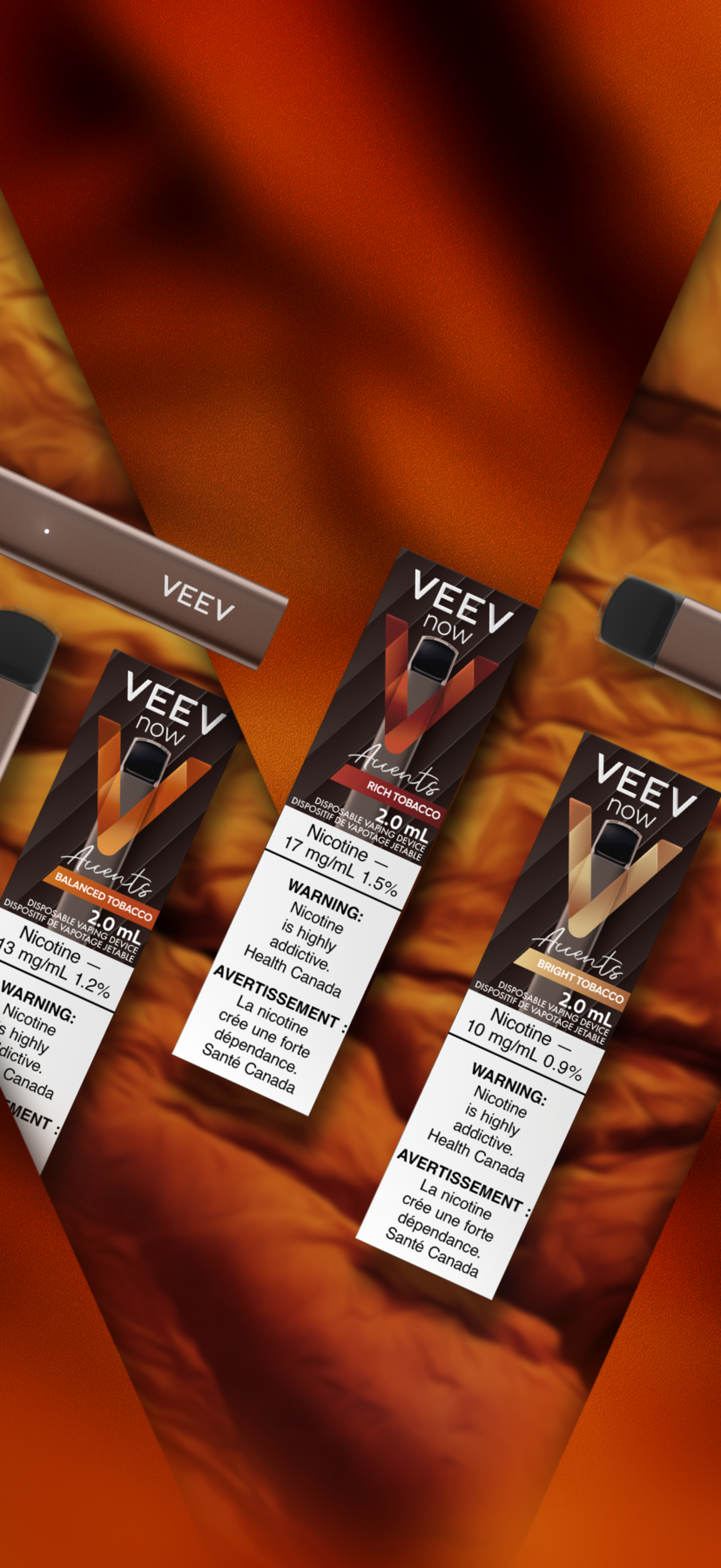 3 VEEV NOW Disposables in  Tobacco Flavour